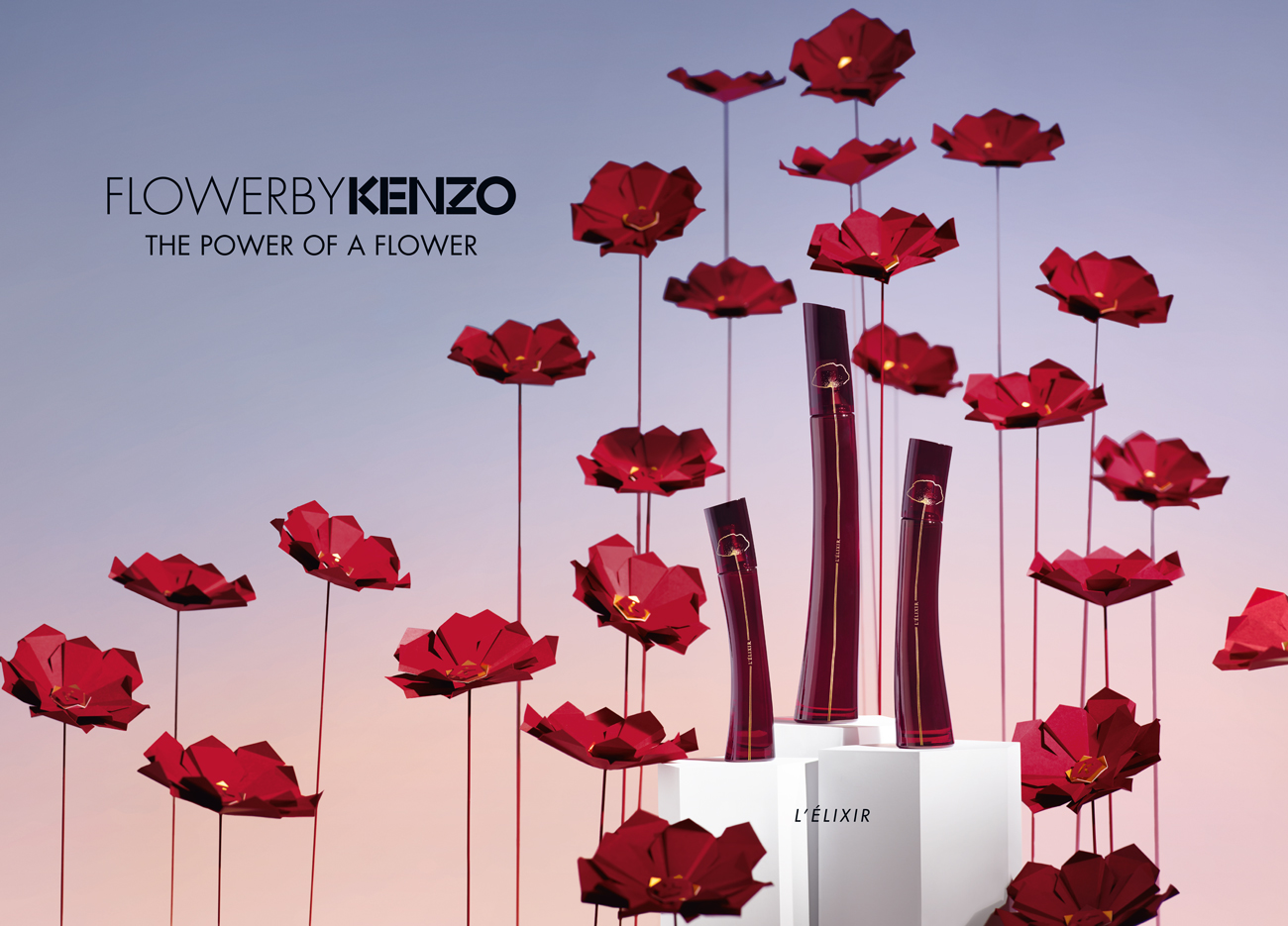 Kenzo studio design Maud Vantours set design paper flowers Paris